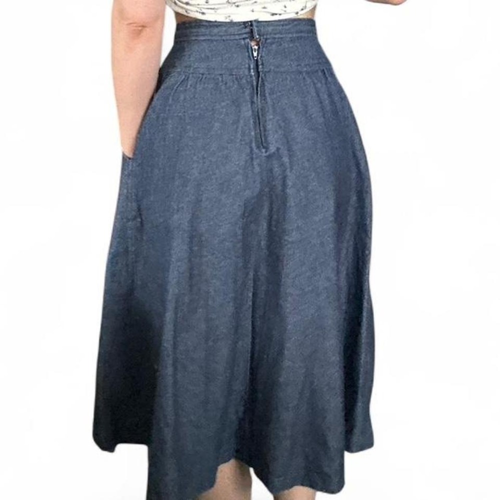 Handmade vintage denim A line skirt - Picture 3 of 7